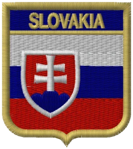 Slovakia zlatá 5,5 cm x 6,2 cm